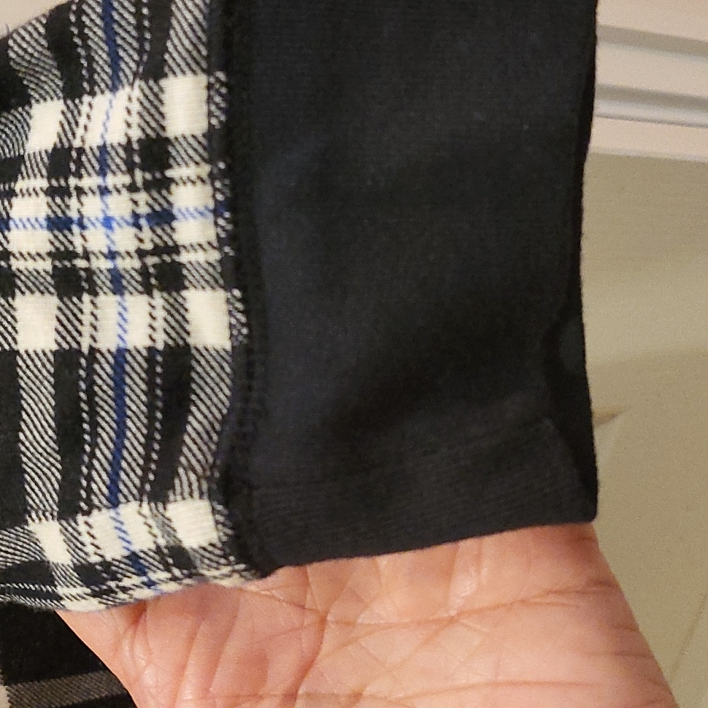 Lauren Ralph Lauren Womens Black and White Plaid Cotton Long Sleeve Shirt Sz M - Picture 5 of 11